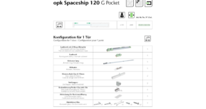 opk Spaceship 120 Pocket Aufhängunsset